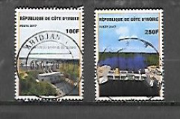 TIMBRE OBLITERE DE COTE D'IVOIRE DE 2017 N° MICHEL 1635/36 - Ivory Coast (1960-...)