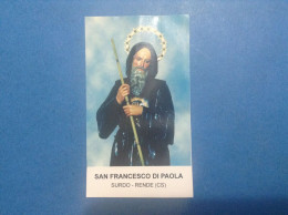 Santino Holy Card San Francesco Di Paola Surdo Rende Cs - Images Religieuses