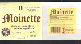 BR. DUPONT - TOURPES - ABBAYE DE LA MOINETTE -  II MOINETTE - 75 CL -  BIERETIKET  (BE 698) - Beer