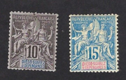 DIEGO-SUAREZ N° 29-30 Neufs Sur Charnière, Très Frais - Unused Stamps