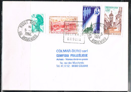 PHIL-L71 - FRANCE Obl. Comm. Centenaire Machine à Affranchir Daguin Sur Lettre Du Musée Postal De Riquewihr 1984 - Commemorative Postmarks