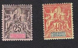 DIEGO-SUAREZ N° 32-34 Neufs Sur Charnière, Très Frais - Unused Stamps