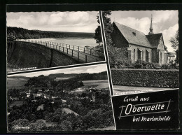 AK Oberwette Bei Marienheide, Klosterkirche, Bruchertalsperre, Ortsansicht Aus Der Vogelschau  - Altri & Non Classificati
