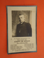 Priester - Pastoor Joseph De Houck Geboren Te Ieper 1888 Overleden Te Waregem 1932  (2scans) - Godsdienst & Esoterisme