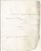 N°2069 ANCIENNE LETTRE DE JOSEPH BONAPARTE - Documents Historiques