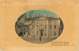 2 Superbes Cpa 26 SAINT-UZE. Place Mairie Et Pont Hospice Saint-Joseph Route De Rochetaillée 1915-07 - Autres & Non Classés