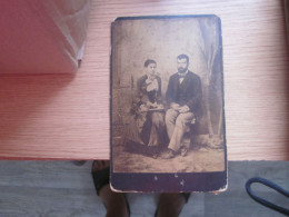 Old Cardboard Nis  Couples  Kabinet Portrait - Oud (voor 1900)