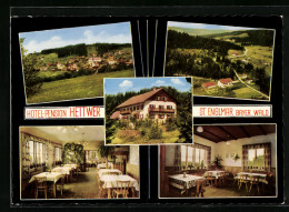 AK St. Englmar /Bayer. Wald, Hotel-Pension Hettwer, Innenansichten, Ortsansicht  - Other & Unclassified