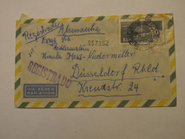 BRAZIL AIRMAIL REGISTERED COVER TO GERMANY - Autres & Non Classés