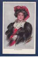CPA 1 Euro Femme Chapeau Illustrateur Woman Art Nouveau Circulée Prix De Départ 1 Euro - Frauen