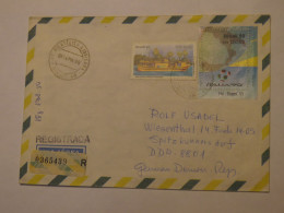 BRAZIL AIRMAIL REGISTERED COVER TO GERMANY 1991 - Sonstige & Ohne Zuordnung