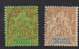 DIEGO-SUAREZ N°31-33 Oblitérés, Très Beaux - Used Stamps