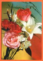 CP Heureux Anniversaire Fleurs Fleur Série 290 5 Carte Vierge TBE - Fleurs