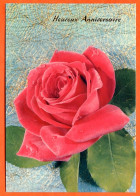 CP Heureux Anniversaire Fleurs Fleur Série 197 10  Roses - Fleurs