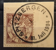 SPIDSBERGEN SPITZBERGEN, Norge Norway  Lokalausgabe EISBÄRMARKE 10 Ti Öre 31 Juli 1904 Gestempelt ,on Piece VFU TTB - Local Post Stamps