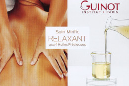 *CPM - Soin Mirific Relaxant - Institut GUINOT - Paris (75) - Werbepostkarten