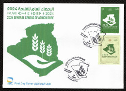 FDC/Année 2024-N°1984/1985 : Recensement Général De L'agriculture - Algeria (1962-...)