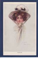 CPA 1 Euro Femme Chapeau Illustrateur Woman Art Nouveau Non Circulée Prix De Départ 1 Euro - Women