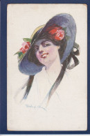 CPA 1 Euro Femme Chapeau Illustrateur Woman Art Nouveau Non Circulée Prix De Départ 1 Euro - Femmes