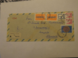 BRAZIL AIRMAIL REGISTERED COVER TO GERMANY 1977 - Other & Unclassified