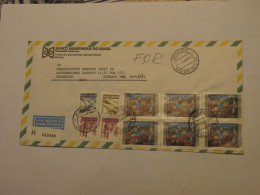 BRAZIL AIRMAIL REGISTERED COVER TO GERMANY 1985 - Autres & Non Classés