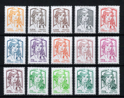 YV 4763 à 4777 N** MNH Luxe Complete , Marianne De Ciappa Et Kawena - Ungebraucht