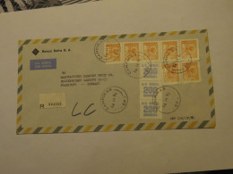 BRAZIL AIRMAIL REGISTERED COVER TO GERMANY 1985 - Sonstige & Ohne Zuordnung