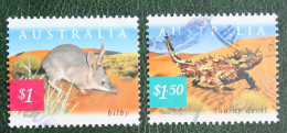 Fauna And Flora-desert Area 2002 (Mi 2139-2140) Used Gebruikt Oblitere Australia Australien Australie - Gebruikt