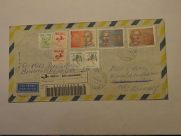 BRAZIL AIRMAIL REGISTERED COVER TO GERMANY 1992 - Autres & Non Classés