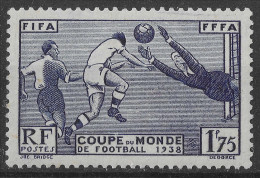 Lot N°227 N°396, 3émé Coupe Mondiale De Football , à Paris  (avec Charnière) - Neufs