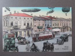 UKRAINE - STRYI - RYNEK (RINGPLATZ) - MOTO - AUTO - AUTOBUS - TRAMWAY - CAR - ETC.  (DAWID EIDMANN, R. FINDLING) !!!!!!! - Ucraina