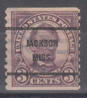 USA Precancel Vorausentwertungen Preo Bureau Mississippi, Jackson 600-61 - Vorausentwertungen