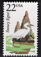 2039283806  1987 SCOTT 2321 (XX)  POSTFRIS  MINT NEVER HINGED -  NORTH AMERICAN WILDLIFE- SNOWY EGRET - FAUNA - BIRD - Unused Stamps