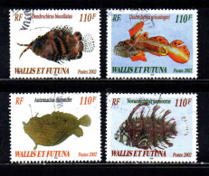 Wallis Et Futuna - 2002  - Poissons Rares - N° 583 à 586  - Oblit - Used - Oblitérés