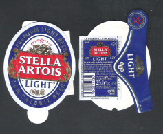 BROUWERIJEN  ARTOIS - STELLA ARTOIS  -  LIGHT - 3  BIERETIKETTEN  (BE 731) - Cerveza