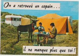 LD61 : Humour :ane Au Camping , Caravane - Humor