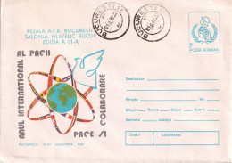 A24814 - Pace Si Colaborare Cover Stationery Romania 1987 - Evènements