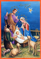 Carte HEUREUX NOEL  Creche 1 Naissance Jésus Carte Vierge TBE - Andere & Zonder Classificatie