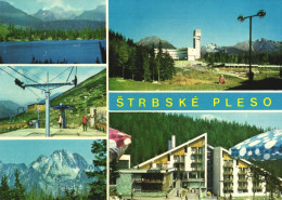STRBSKE PLESO, MULTIPLE VIEWS, ARCHITECTURE, LAKE, MOUNTAIN, HOTEL, SLOVAKIA, POSTCARD - Slovacchia