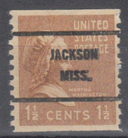 USA Precancel Vorausentwertungen Preo Bureau Mississippi, Jackson 840-61 - Preobliterati