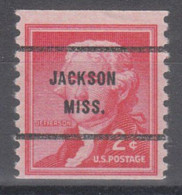 USA Precancel Vorausentwertungen Preo Bureau Mississippi, Jackson 1055-61 - Preobliterati