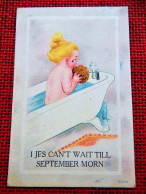 FANCY CARDS - FANTAISIES - Babies - Enfants - " I Jes Can't Wait Till September Morn "  - Illustrator  WALL - Babies