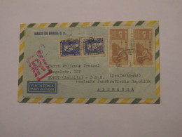 BRAZIL AIRMAIL REGISTERED COVER TO GERMANY 1982 - Sonstige & Ohne Zuordnung