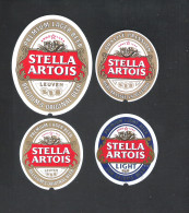 BROUWERIJEN  ARTOIS - STELLA  ARTOIS  - 4  BIERETIKETTEN  (BE 734) - Bier