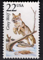 2039284682  1987 SCOTT 2322 (XX)  POSTFRIS  MINT NEVER HINGED -  NORTH AMERICAN WILDLIFE- GRAY WOLF - FAUNA - Unused Stamps