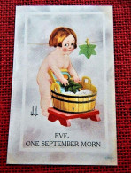 FANCY CARDS - FANTAISIES - Babies - Enfants - " Eve One September Morn "   -  Wall Illustrator - Bébés