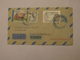 BRAZIL AIRMAIL REGISTERED COVER TO GERMANY 1975 - Other & Unclassified