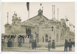 Carte Photo (12x17cm) - Paris Exposition 1900 - Palais De La Navigation - Animation - Exhibitions