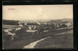 AK Reichstädt / Dippoldiswalde, Ortsansicht Mit Kirche  - Dippoldiswalde