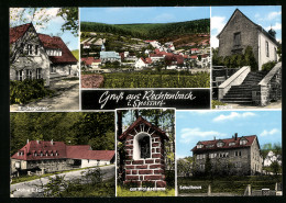 AK Rechtenbach I. Spessart, Mühle I. Tal, Schulhaus, Kapelle  - Other & Unclassified